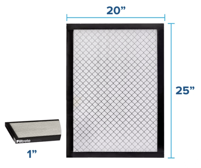 3M Filtrete 2500 Series Filtros HVAC 1" 20x25x1  – Pack de 4 Piezas