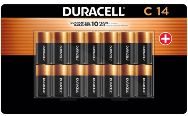 Duracell C 14PK paquete de 14 baterías alcalinas