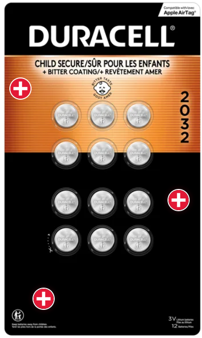 Duracell 2032 12PK paquete de 12 baterías tipo moneda