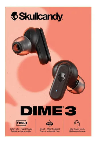 Audífonos Bluetooth Skullcandy Dime 3 + Mod – Estuche Dual, Sonido Premium (Condición: Grado A)