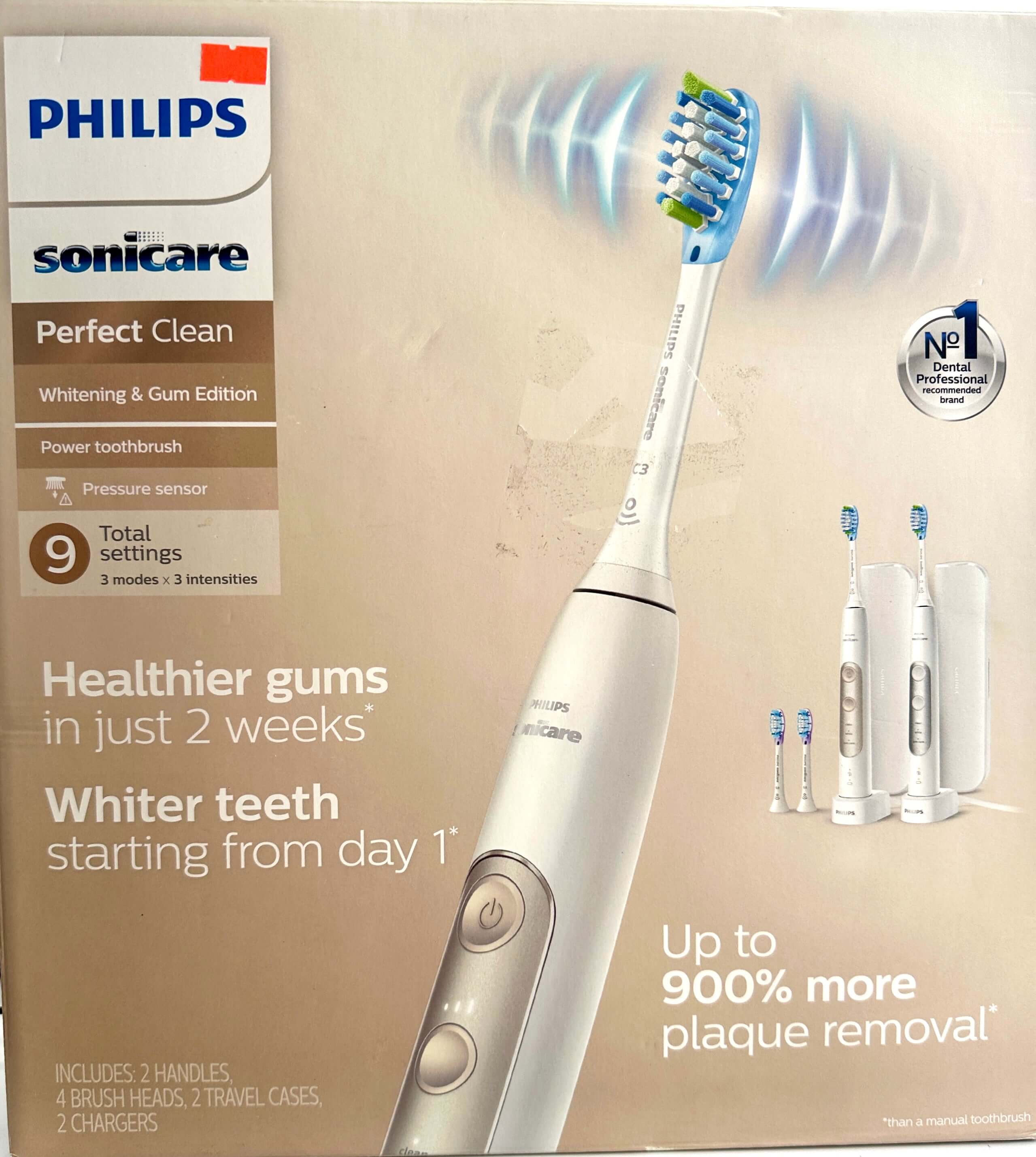 Philips Sonicare PerfectClean F21 – Cepillo Dental Eléctrico con Tecnología Sónica (Condición: Grado B)