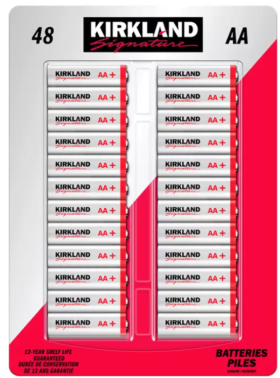 KS+ AA Batteries 48PK paquete de 48 pilas alcalinas