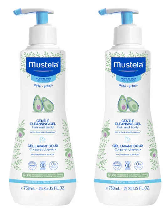 Mustela Gentle Cleansing 2PK gel de limpieza suave para bebé