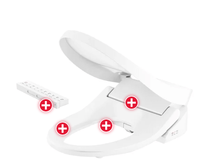 Kohler C3-325 – Asiento de Inodoro Inteligente con Bidet Eléctrico y Rotación (Condición: Grado B)