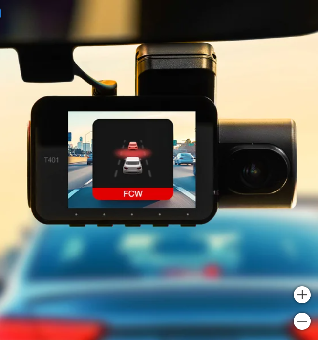 Cámara Dual para Auto 4K – Dash Cam Frontal y Interior con Visión Nocturna