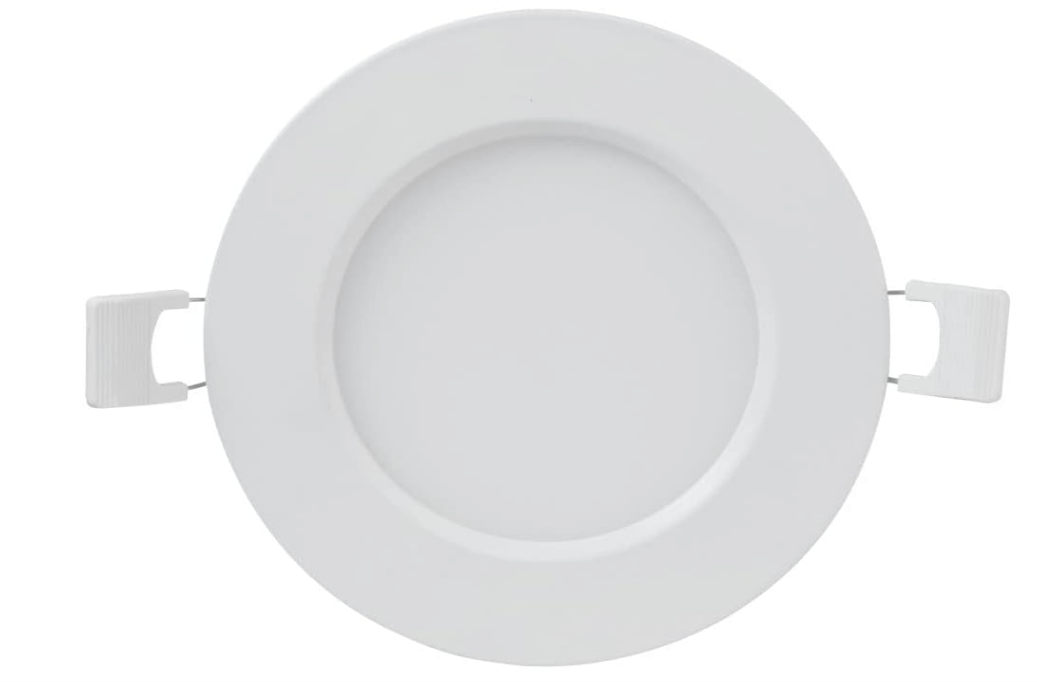 Focos empotrables LED FEIT 4" con caja integrada – Paquete 4 piezas