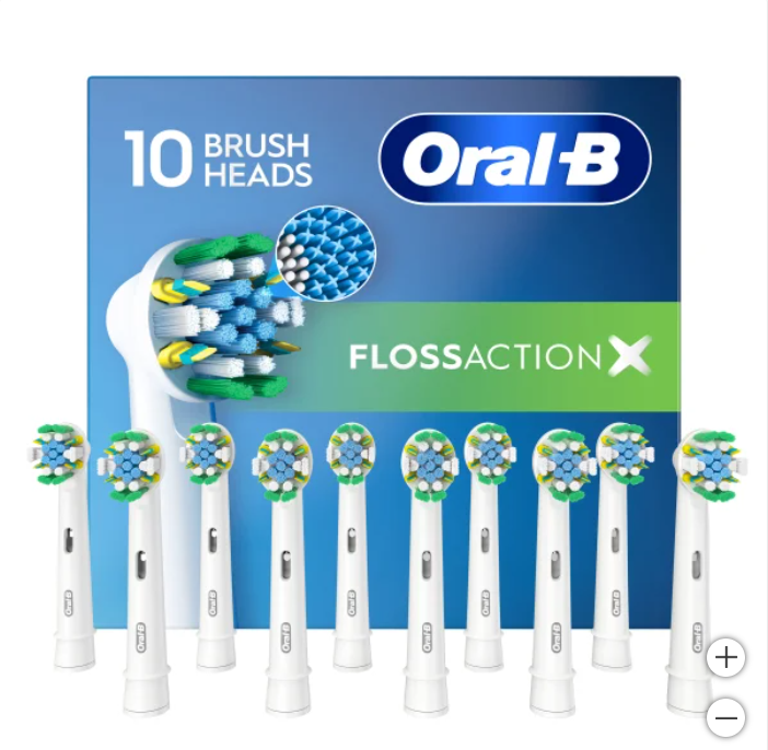 Paquete de 10 cabezales Oral-B Brush Heads FlossAction.