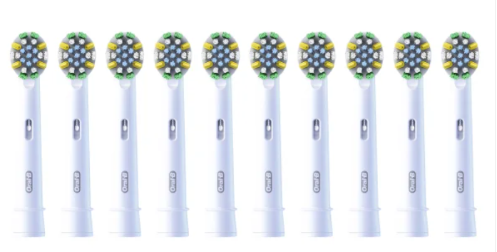 Cabezales Oral-B Brush Heads 10 CT con diseño FlossAction.