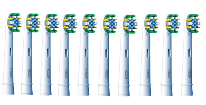 Cabezales Oral-B Brush Heads 10 CT con diseño FlossAction.