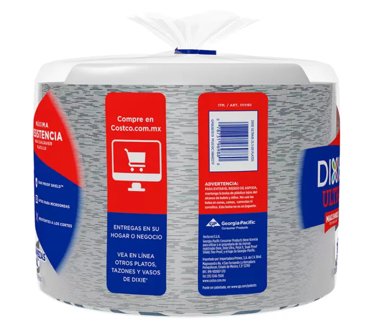 Platos desechables Dixie para fiestas y comidas