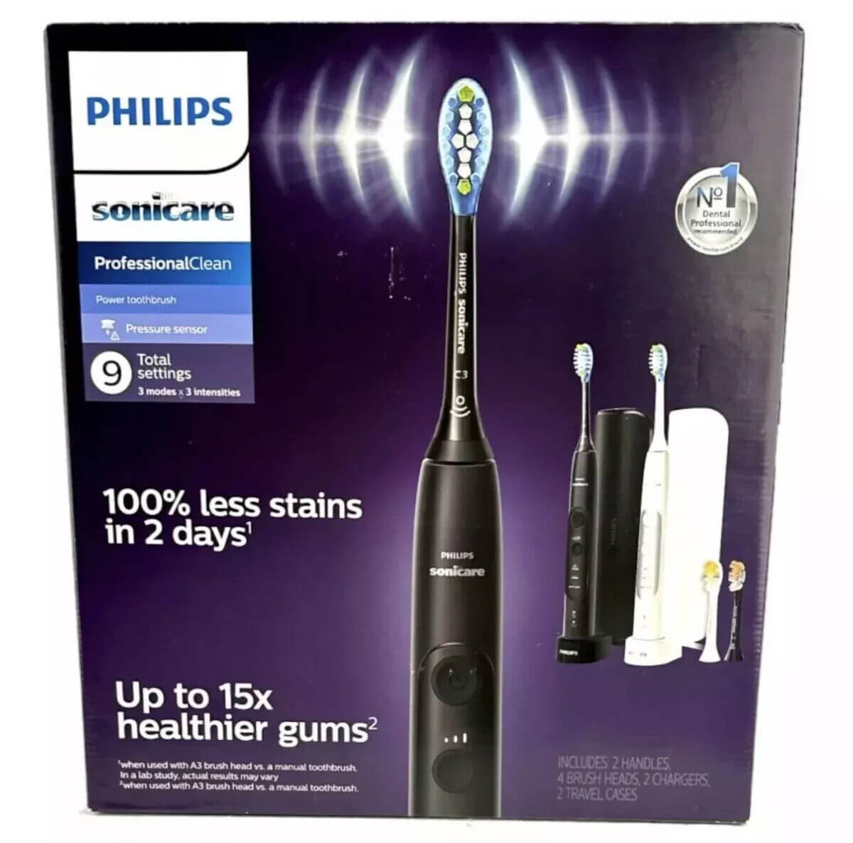 Philips Sonicare Professional – Cepillo Dental Eléctrico Avanzado con Sensor de Presión (CondiciónÑ Grado B)