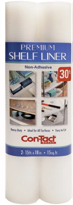 Con-Tact Shelf Liner 2PK – Forro Antideslizante para Cajones y Estantes