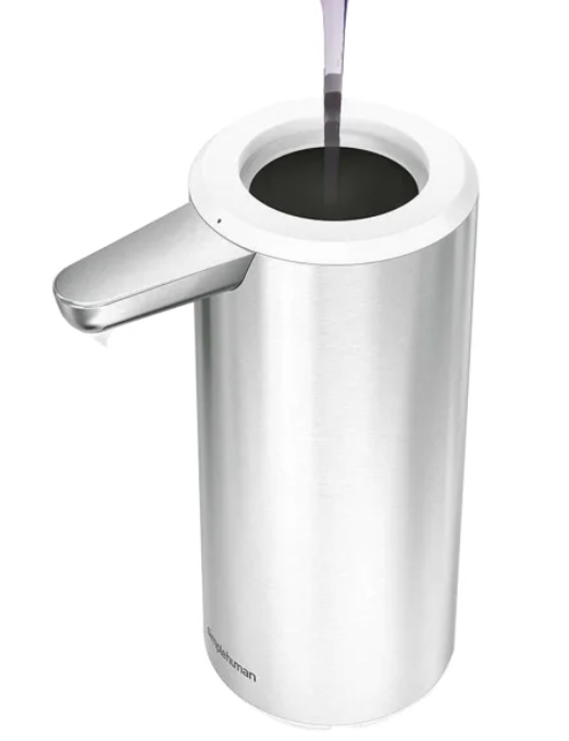 simplehuman Dispensador Automático de Jabón 9oz – Recargable con Sensor