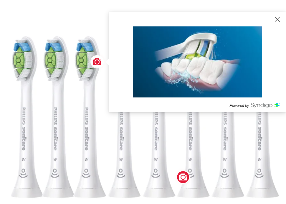 Cabezales Sonicare DClean Brush Heads Verde en paquete de repuesto