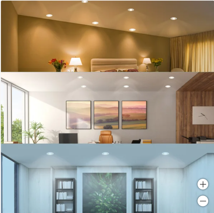 Feit Retrofit LED 5/6" 5-CCT 4PK – Luminario Empotrable Ajustable en Temperatura de Color (Condición: Grado B)