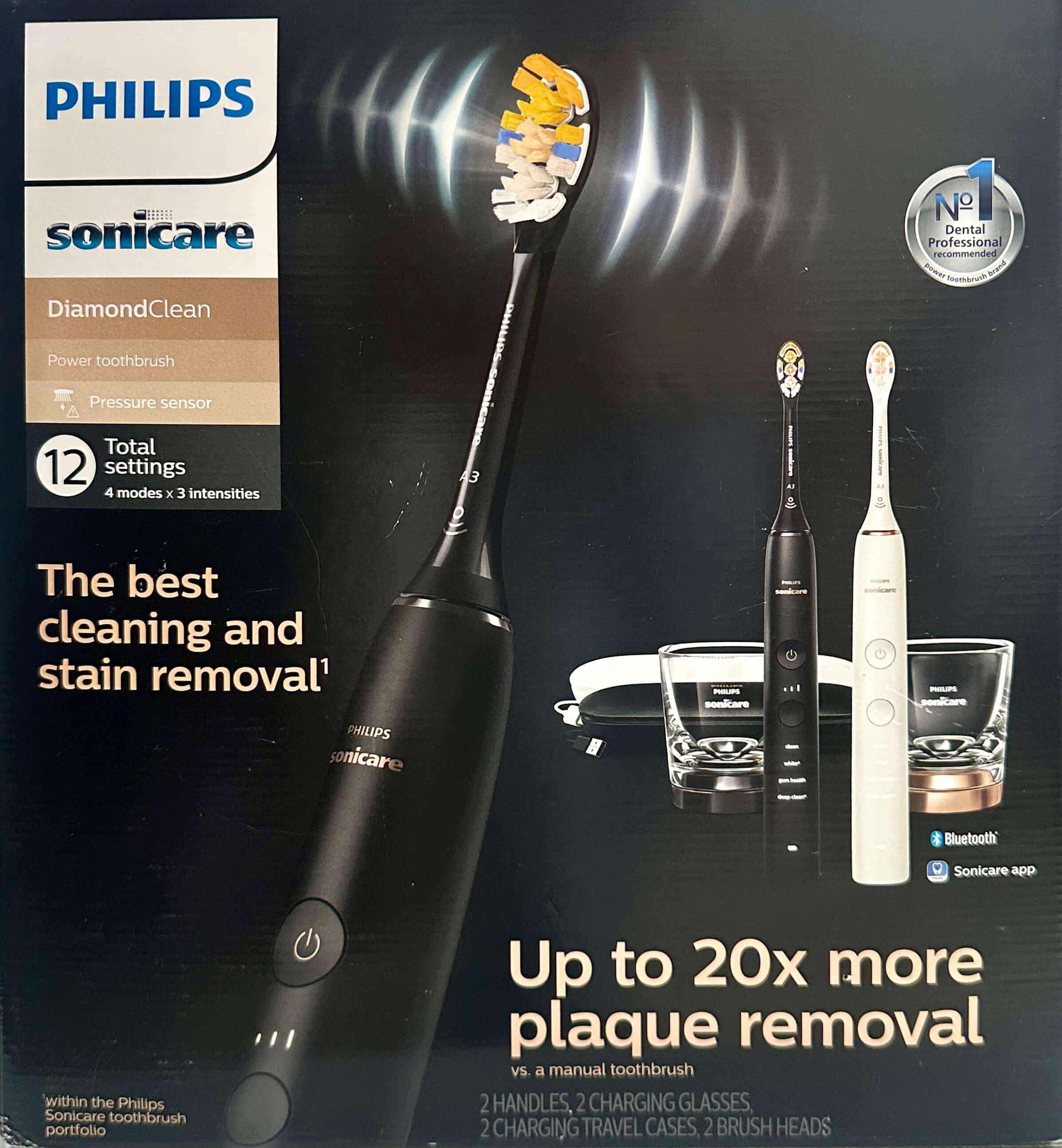 Philips Sonicare DiamondClean – Cepillo Dental Eléctrico Sónico Recargable (Condición: Grado B)