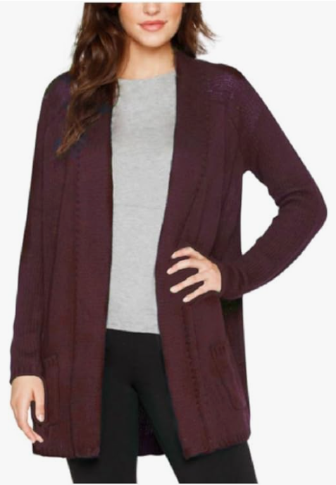 Cárdigan Matty M para mujer con diseño abierto y mangas largas