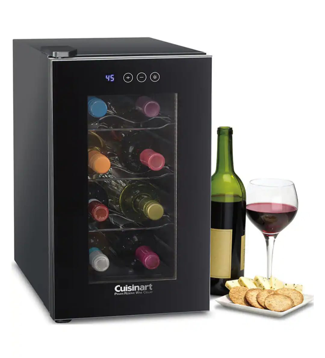 Enfriador de vinos Cuisinart 8 botellas con puerta de vidrio