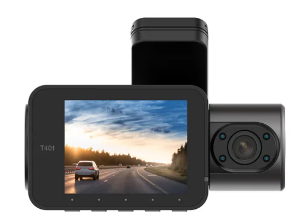 Cámara Dual para Auto 4K – Dash Cam Frontal y Interior con Visión Nocturna
