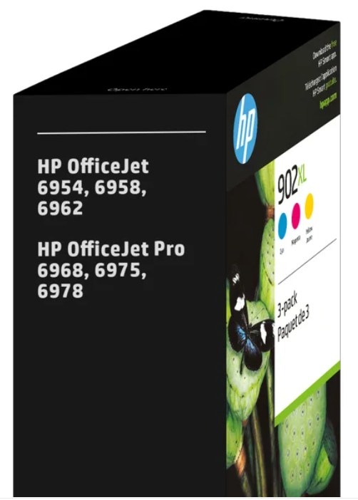 HP Ink 902XL Color 3PK – Cartuchos de Tinta de Alto Rendimiento (Cyan, Magenta, Amarillo) (Condición: Grado B)