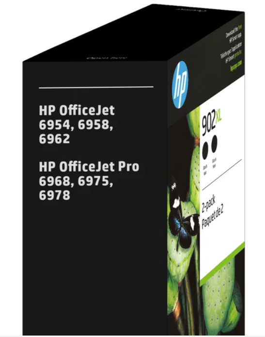 Cartucho de Tinta HP 902XL Negro 2PK – Alto Rendimiento para Impresoras HP (Condicion: Grado B)