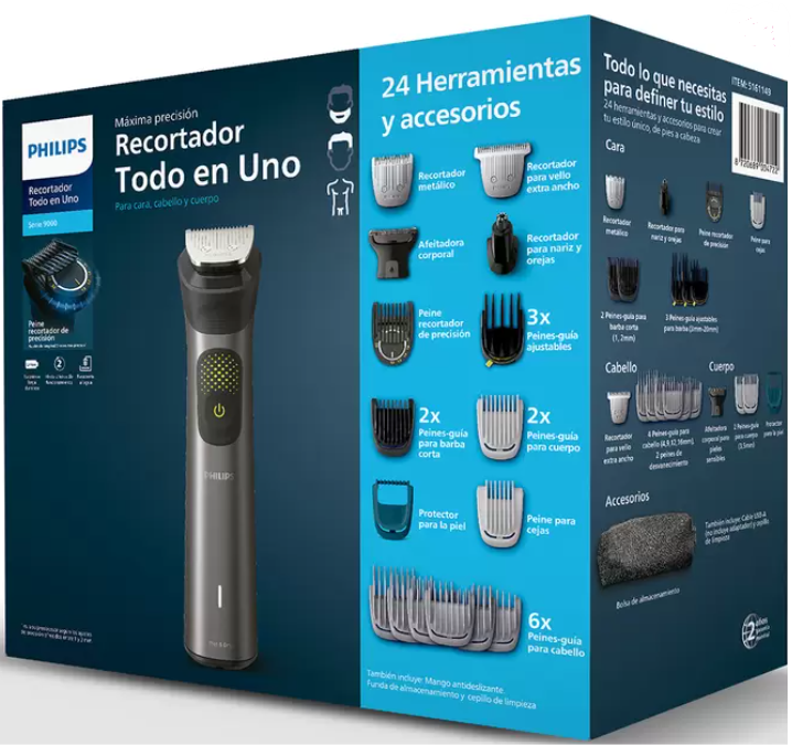 Philips Norelco Multigroom – Kit de Afeitado y Recorte Todo en Uno