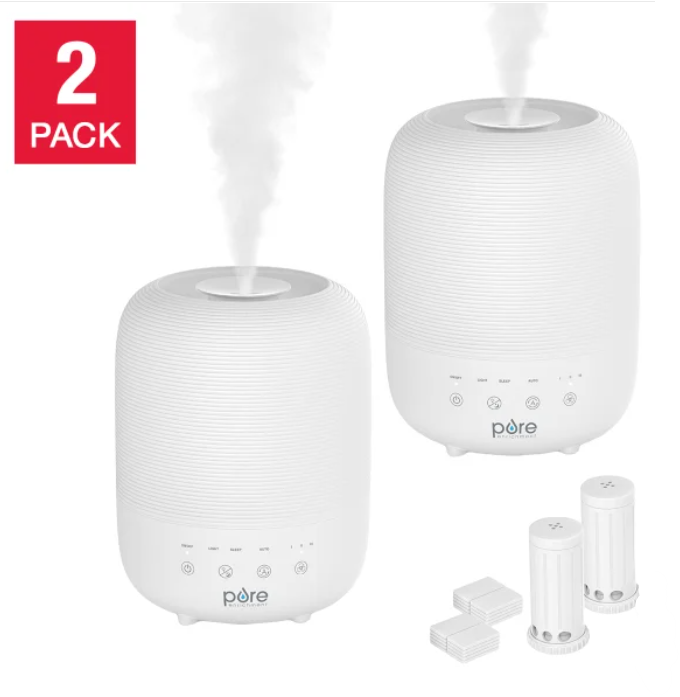 Pure Enrichment HUME – Humidificador Ultrasónico de Aire Frío con Vapor Ajustable