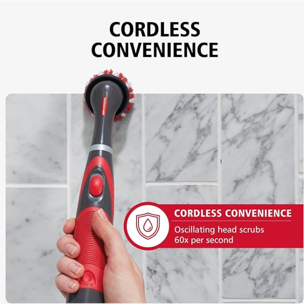 Rubbermaid Power Scrubber – Cepillo Eléctrico de Limpieza