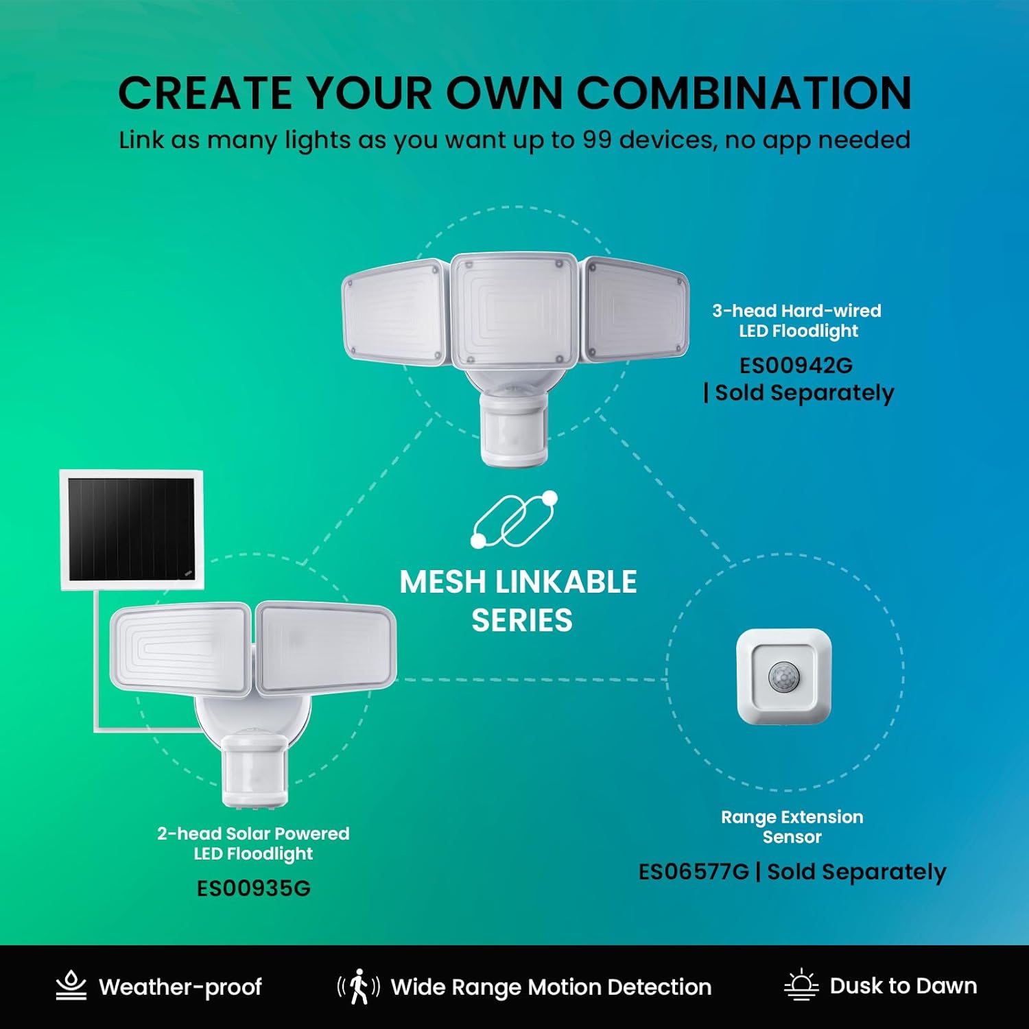 Sensor de Movimiento con Luz Test Rite – Seguridad Exterior (Condición: Grado B)