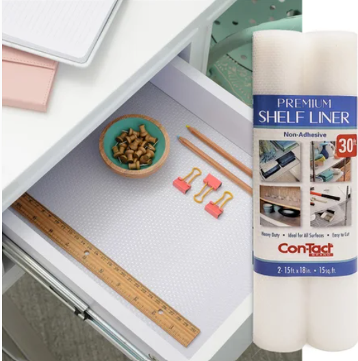 Con-Tact Shelf Liner 2PK – Forro Antideslizante para Cajones y Estantes