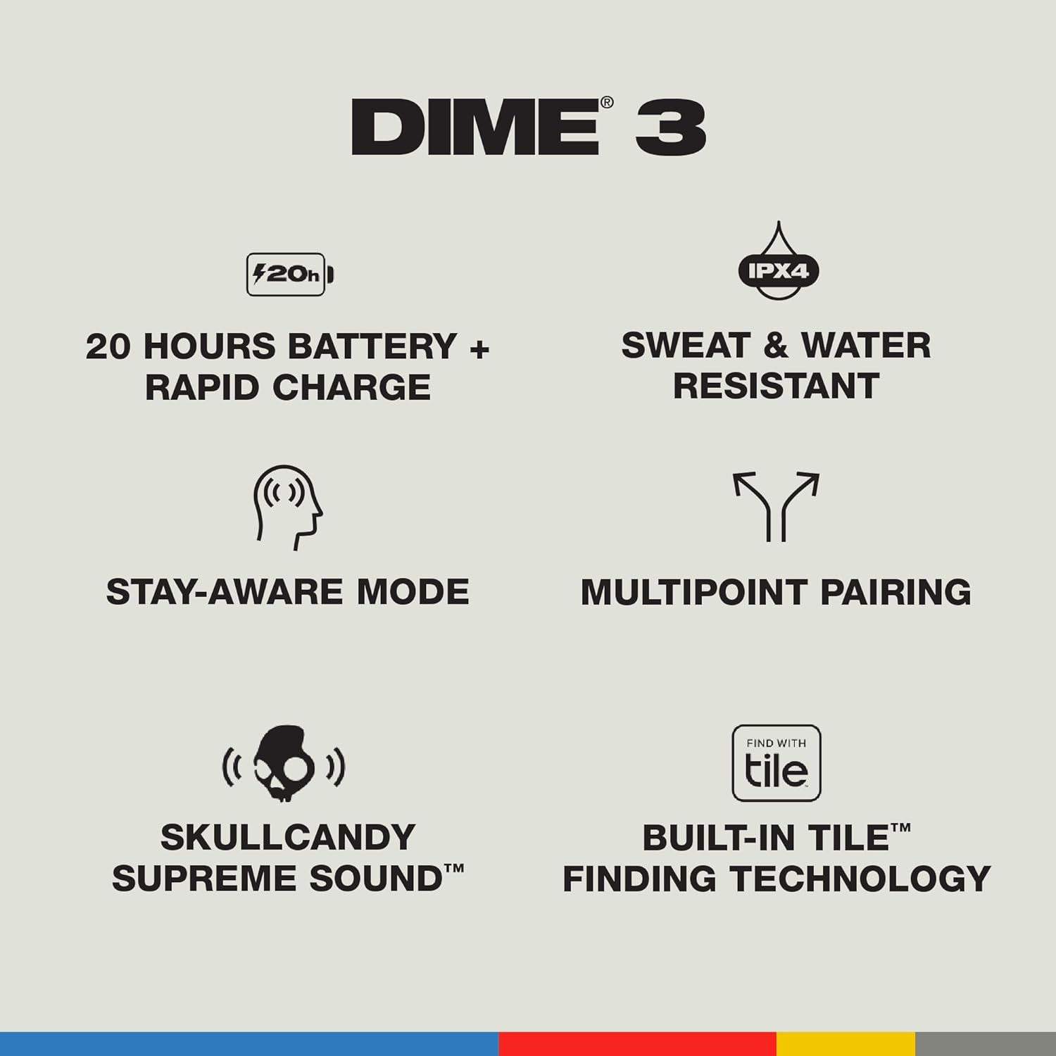 Audífonos Bluetooth Skullcandy Dime 3 + Mod – Estuche Dual, Sonido Premium (Condición: Grado A)