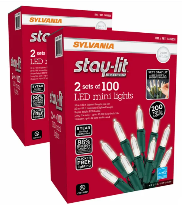 Paquete Sylvania Mini Pure White focos LED decorativos